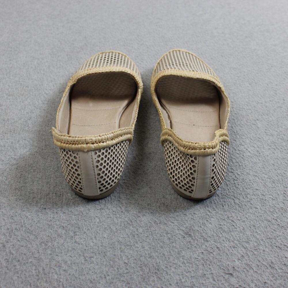 Eileen Fisher Shoes Womens Size 8 Beige Mesh Espadrille Flats Slip On Coastal - Picture 8 of 9